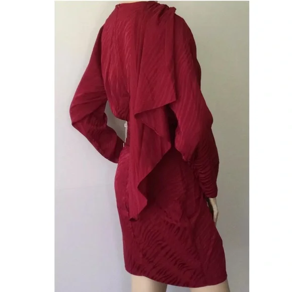 NWT Ronny Kobo Shanaya Dress Red L - Picture 6 of 16